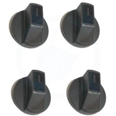 Imagem de 4 Manípulo Botão Fogão Fischer Gran Cheff 4 Bocas Original - Valtec Sh