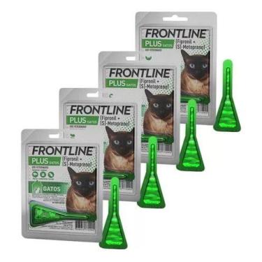 Imagem de Kit 4 Frontline Plus Para Gatos Antipulgas E Carrapatos