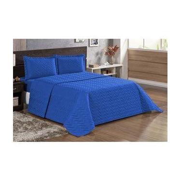 Imagem de Kit Colcha Cobre leito Roupa de Cama Casal Padrão 03 peças - Sophia En