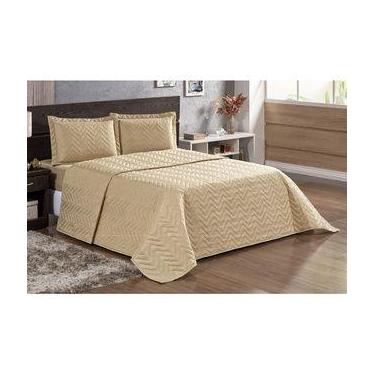 Imagem de Kit Colcha Cobre leito Roupa de Cama Casal Padrão 03 peças - Sophia En