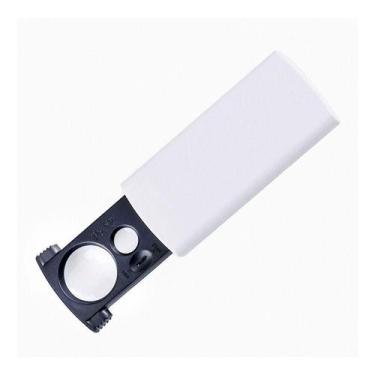 Imagem de Lupa Bolso 20x 40x Conta Fio Portátil Com Luz Uv - Jiaxi