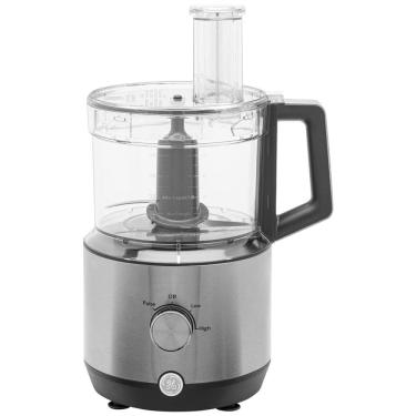 Imagem de Processador de Alimentos, capacidade de 2,8L, com alça ergonômica e bocal extra largo, 550W, prata, 110v, GE G8P0AASSPSS, Palha