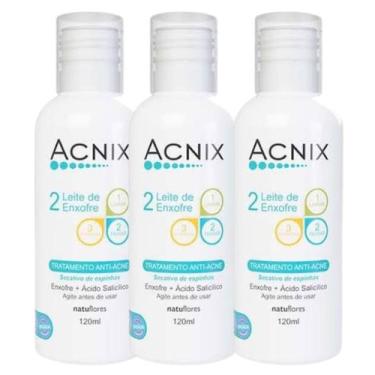 Imagem de SECANTE DE ESPINHAS  ANTI ACNE ACNIX 120ml NATUFLORES 3un