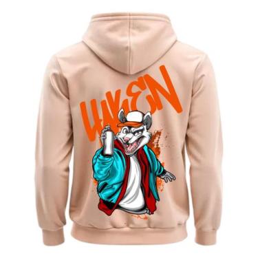 Imagem de Moletom Blusa de Frio Luken lk estampado rato street mouse tendencia, 