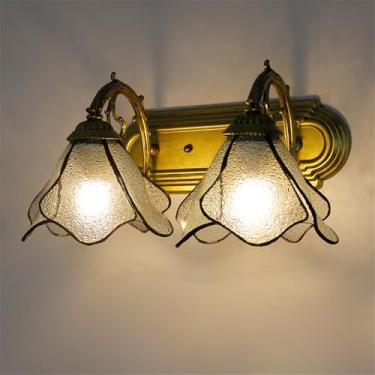 Imagem de Luminária de parede retrô americana, simplicidade mediterrânea, sala de estar, restaurante, quarto, estudo, vila, hotel, café, bar, corredor, cômoda, luz (I 2 luzes)