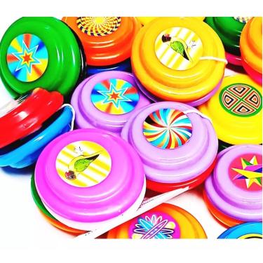 Imagem de IoIo Infantil de Plástico Prenda Lembrancinha kit 12 unids.