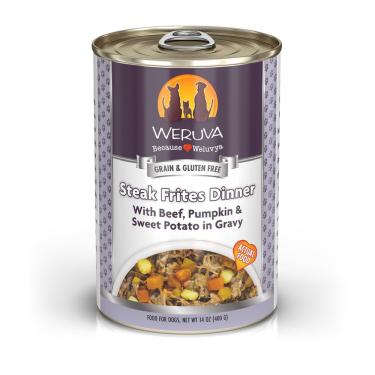 Imagem de Comida para cães Weruva Classic Steak Frites com carne bovina 414 ml (pacote com 12)