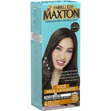 Imagem de Tinta de Cabelo Maxton Mini Kit 4.0 Castanho Natural
