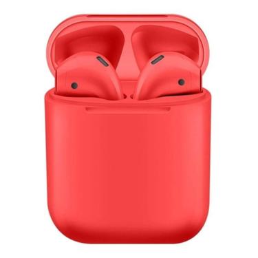 Imagem de Fone De Ouvido Bluetooth Sem Fio Android e ios Vermelho