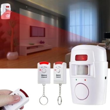 Imagem de Kit Alarme Residencial Sem Fio Sensor Presença + 2 Controles