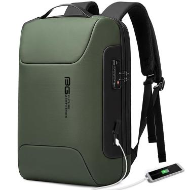 Imagem de Mochila para laptop BANGE Slim de 15,6 polegadas com fechadura e porta USB