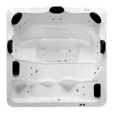 Imagem de Spa Quadrado Amparo PADRÃO com hidro em acrílico - Brasil Banheiras, 2