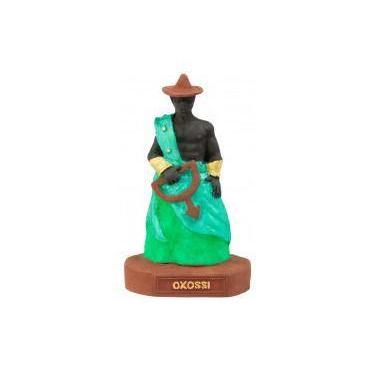 Imagem de Imagem Orixa Oxossi Escultura Resina Estatua 10 Cm - Lua Mistica