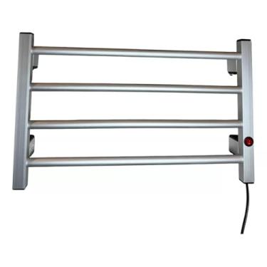Imagem de Toalheiro Térmico Elétrico de Parede, 4 Barras Prata 220v