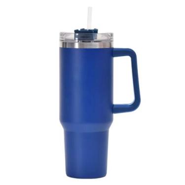 Imagem de Caneca Térmica 1200ml Inox Com Canudo, Alça e Isolamento Lançamento - 