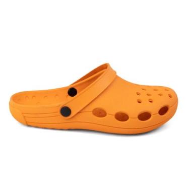 Imagem de Sandália Chinelo Babuche Feminino Masculino Laranja Antiderrapante - C