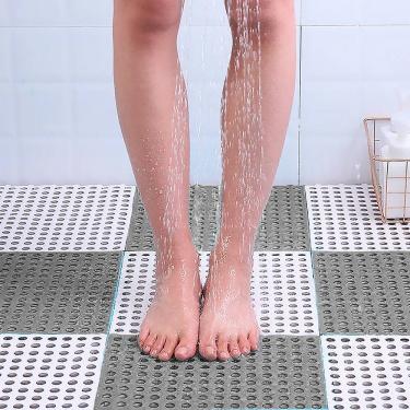 Imagem de Kit 06 Tapete Modular Box Banheiro Vestiário Antiderrapante