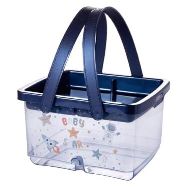 Imagem de Caixa Organizadora Porta Fraldas Ludico Decorada Com Alça Enxoval Infantil (Espaço)