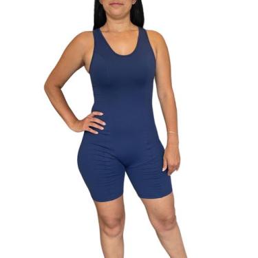 Imagem de Maio Macaquinho Para Natação e Hidroginastica Modelador Forrado - Meu 