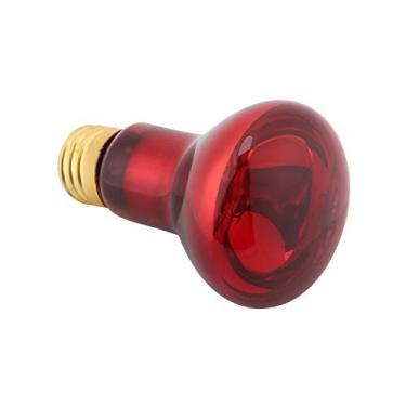 Imagem de Lâmpada de aquecimento infravermelho para répteis, lâmpada vermelha E27, lâmpada de aquecimento noturno, lâmpada de saúde para anfíbios, lagarto, tartaruga, aranha, serpente 110 V (75 W)