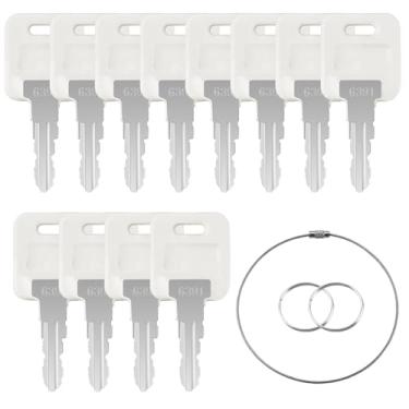 Imagem de 12 peças de chave de substituição para trailer G391 compatível com componentes FIC Lippert Global Link Camper Lippert Components Montana RV Motorhome Trailers Cinza