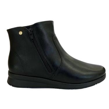Imagem de Bota ComfortFlex 2592303 Feminino Preto cano curto