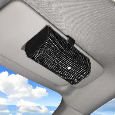 Imagem de Estojo para Óculos de Sol com Strass Bling - Acessório para Carro com 