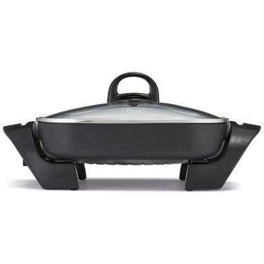 Imagem de Frigideira Elétrica BELLA 30,48 cm: Tampa de Vidro, Revestimento Antiaderente, Alças Frias, Sonda Removível, Lava-Louças.