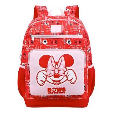 Imagem de Mochila Escolar De Costa Minnie Mouse Premium Juvenil - Xeryus Imp.dis