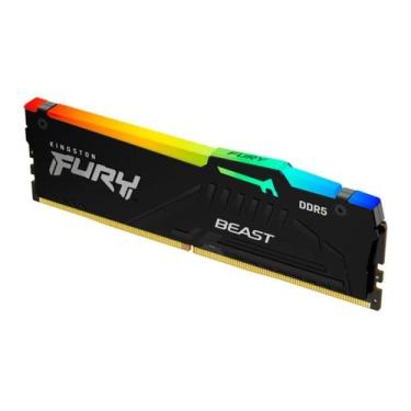 Imagem de Memória RAM Kingston Fury Beast, 16GB, 6000MT/s, DDR5, CL36, DIMM,RGB,