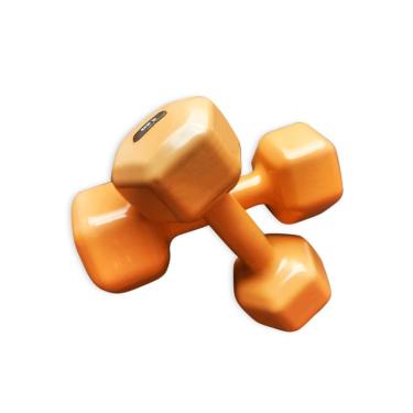 Imagem de Par De Halter Emborrachado Sextavado 9 Kg