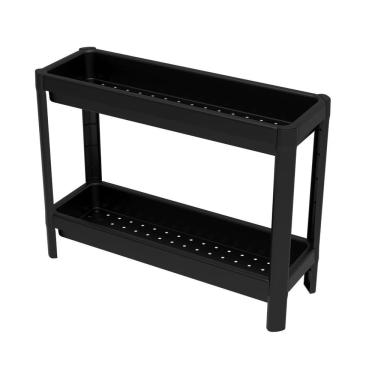 Imagem de Estante Multiuso Canto Com 2 Prateleiras Geo Preto