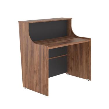 Imagem de Balcao Para Recepção 900 Minas Noce Preto