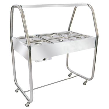 Imagem de Estufa Buffet De Aquecimento Banho 6 Cubas Termo 220V