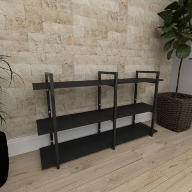 Imagem de Prateleira Quarto Infantil Preto Prateleira Sala Pratileira Estante Mdf Prateleira Industrial