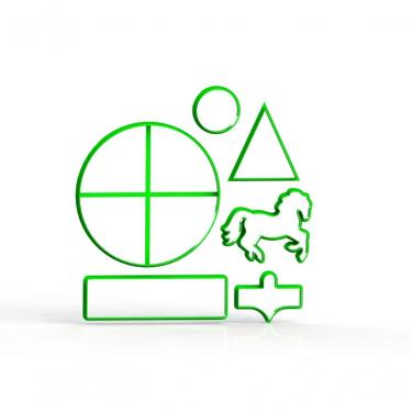 Imagem de Cortador Cavalo Carrossel 3d Tamanho 13 Cm