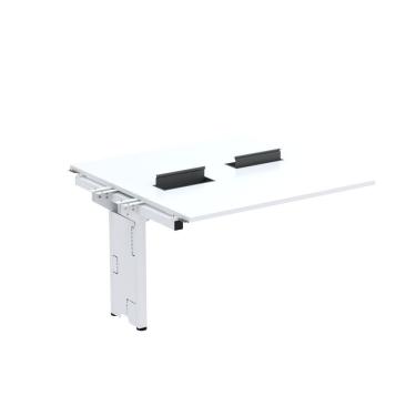 Imagem de Complemento De Mesa Plataforma Para Coworking Para 2 Pessoas 130x120 Branco