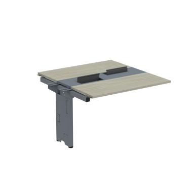 Imagem de Complemento De Mesa Plataforma Para Coworking Para 2 Pessoas 150x140 Nogueira Casablanca-grafito