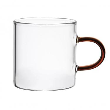 Imagem de Dupla De Caneca Vidro Boro Alça Ambar 100 Ml - Mimo Style