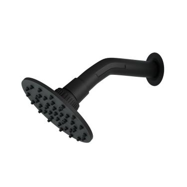 Imagem de Chuveiro Articulado Redondo Luxo Preto