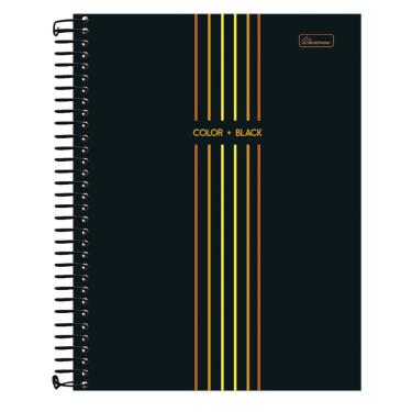 Imagem de Caderno Espiral Capa Dura Universitário Color & Black Masculino 80 Folhas Cardesil Vermelho