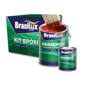 Imagem de Tinta Epoxi Brasilux Galão 3,6l P/ Banheiro/cozinha, Vermelho