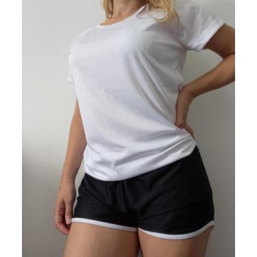 Imagem de Baby look PLUS SIZE, camiseta feminina. Uso Casual e esportivo. - Oly 