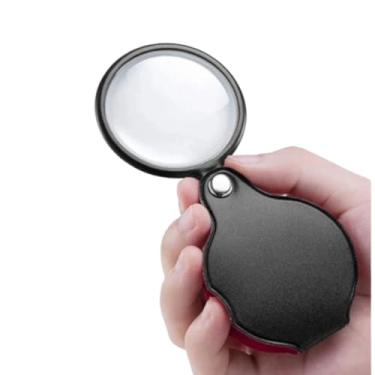 Imagem de Lupa de Aumento de Bolso Portátil Dobrável Lente 60mm De Aumento Profissional Para Leitura Lupa de Mão com lente de aumento Dobrável