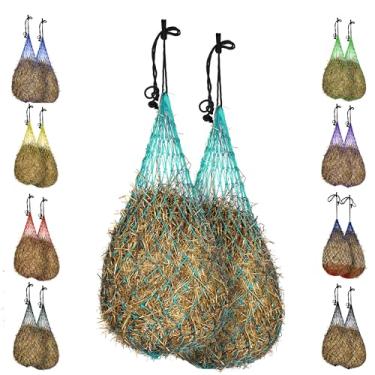 Imagem de Majestic Ally Rede De Feno Ally, Conjunto 2, Comprimento - 54", Furos 3"X3" Para Cavalos (Turquesa)