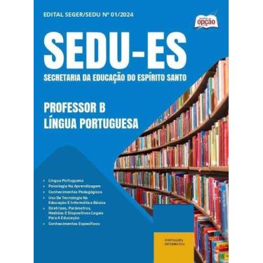 Imagem de Apostila Sedu Es 2025 - Professor B - Língua Portuguesa - Apostilas Op