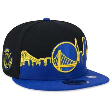 Imagem de BONE 9FIFTY GOLDEN STATE WARRIORS TIP-OFF ABA RETA ABA RETA SNAPBACK PRETO NEW ERA-Masculino