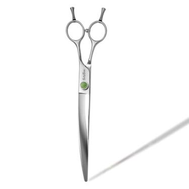 Imagem de Tesouras de 8 polegadas para animais de estimação,35 tesouras de cuidado de cães curvas de grande grau,Aço VG10,Tesouras profissionais para cães gatos rosto patas,