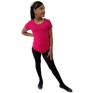 Imagem de Body Manga Curta Infantil Collant - Absoluto Glamour, Pink, 12