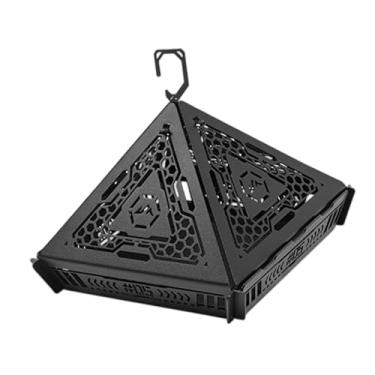 Imagem de Amagogo Suporte para queimador de incenso em espiral com alça, recipiente móvel de metal oco para incenso em ambientes internos e domésticos